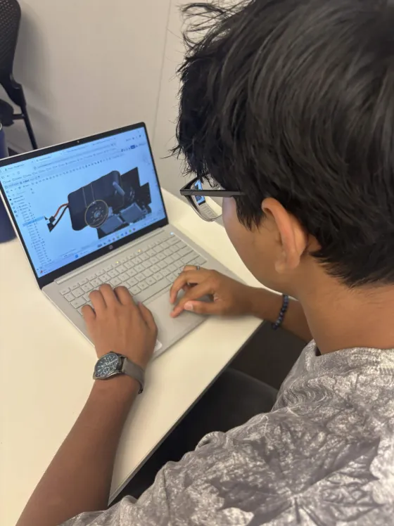 Members practicing CAD design and modeling